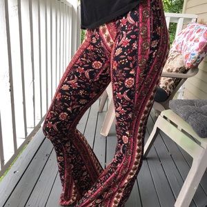 Fashion Nova Desert Dreamer Flare Pants in Rust